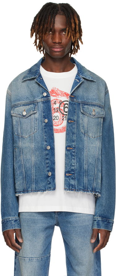 Яке Maison Margiela MM6 Maison Margiela Sports Denim Jacket Синьо | SH0AM0026 M30018, 0