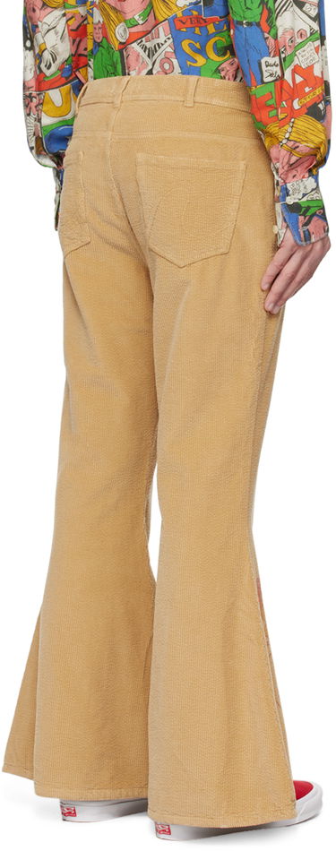 Дънки ERL Flared Printed Trousers Бежово | ERL06P005, 2