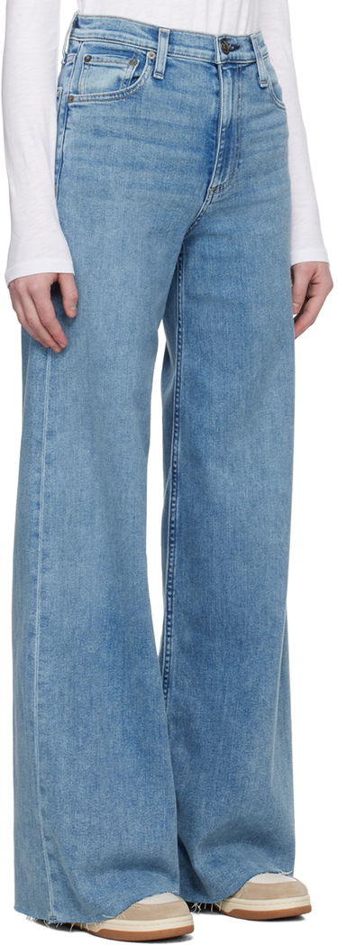 Дънки rag & bone Rag & Bone Sofie Wide-Leg Jeans Синьо | WDD24S2952CLOT, 4
