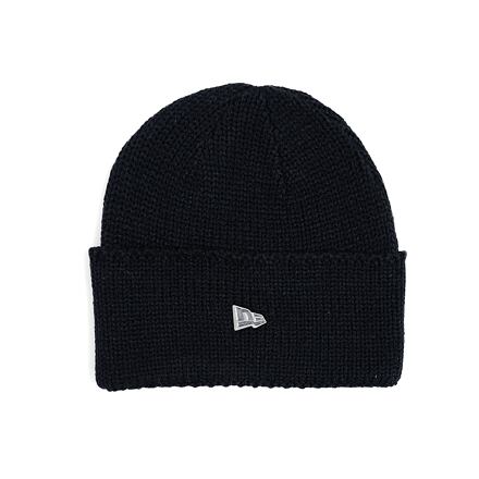 Шапка New Era Beanie - Medium Knit Wide Cuff Черно | 60565447, 0