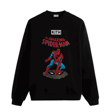 Пуловер KITH For Spider-Man Allies Vintage Crewneck Черно | KHM030597 001, 0