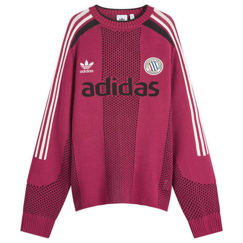 Пуловер adidas Originals Adidas Adicolor Pullover Knit Бургунди | KQ5086