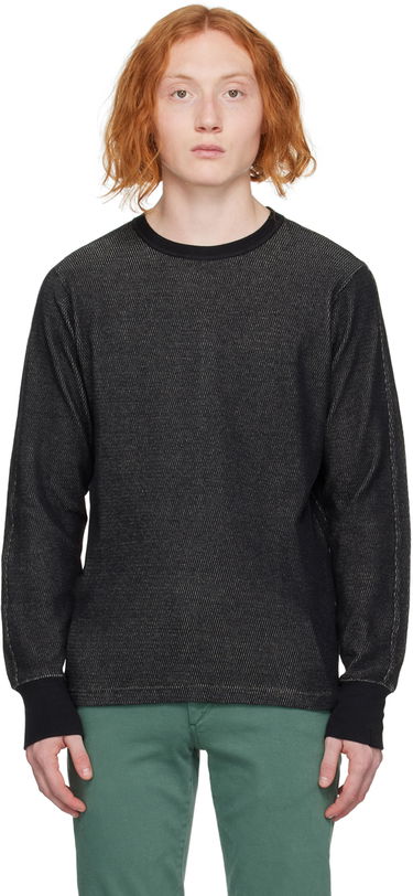 Пуловер rag & bone Rag & Bone Collin Long Sleeve T-Shirt Черно | MBC22HT026JQ26, 0