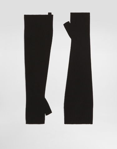 Ръкавици Dolce & Gabbana Dolce & Gabbana Rib Knit Fingerless Gloves Черно | FX06KTJBVZ0N0000, 1