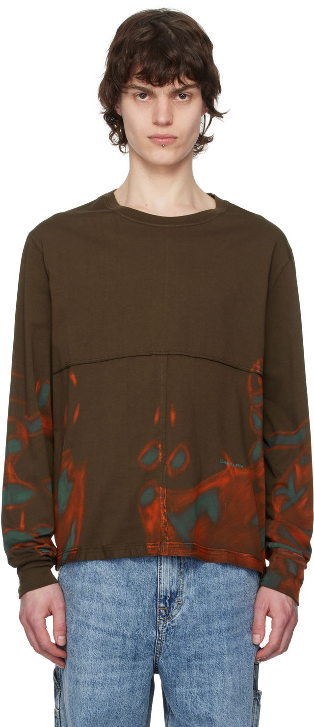 Eckhaus Latta Lapped Long Sleeve T-shirt