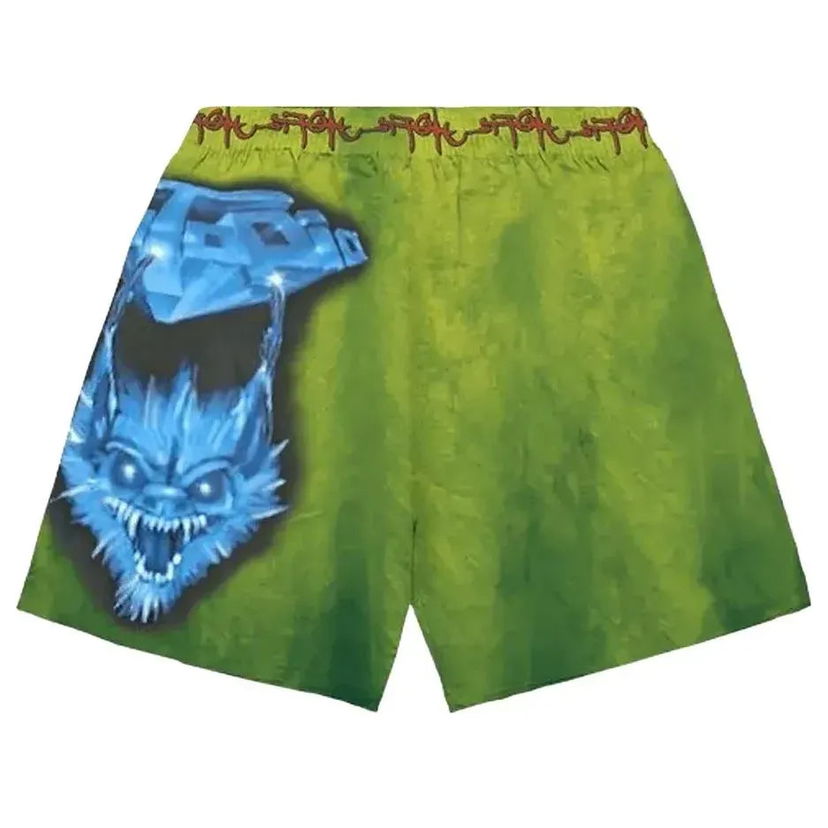 Къси панталони Cactus Jack by Travis Scott UTOPIA Hyena Graphic Print Shorts Зелено | TSUT-PS25