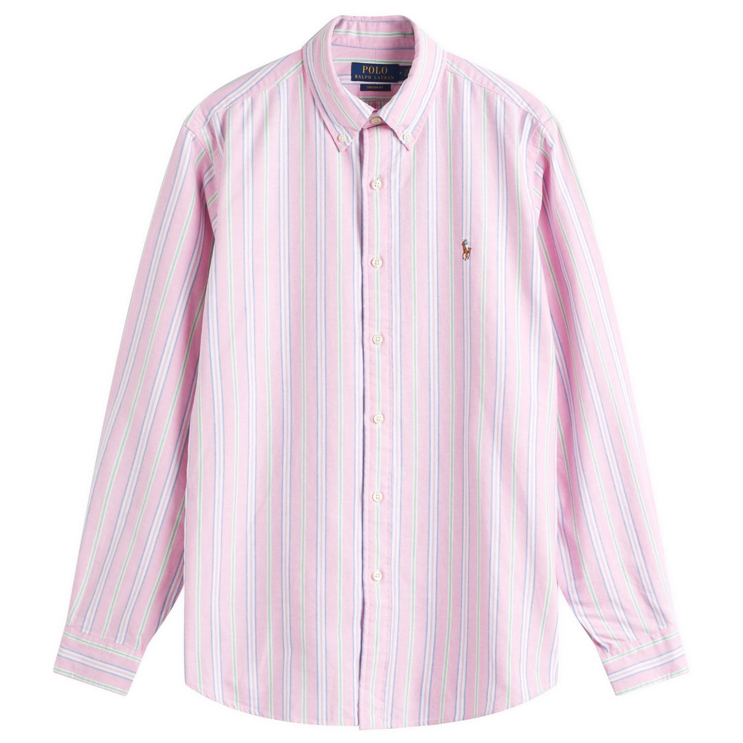 Риза Polo by Ralph Lauren Ralph Lauren Men's Custom Fit Oxford Shirt, Size Large Розово | 710928918004, 1