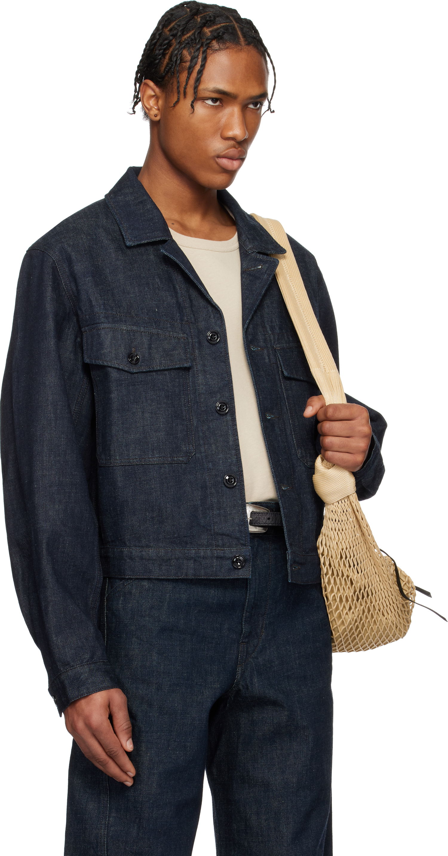 Чанта през рамо LEMAIRE Lemaire Trucker Denim Jacket Бежово | OW1142 LD068, 1