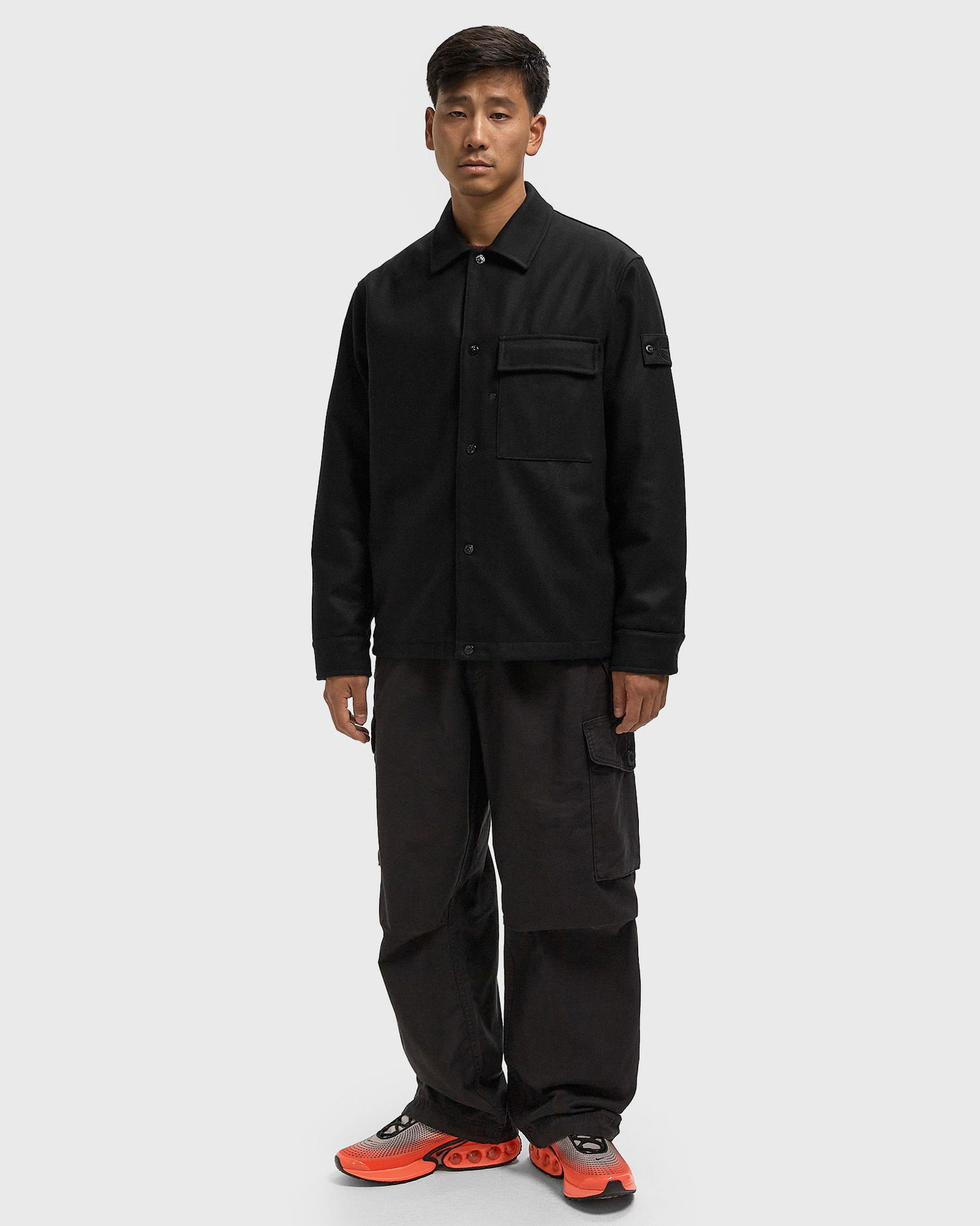 Риза Stone Island Wool Overshirt Черно | K2S151200028S0F24.V0029, 1