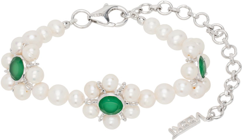 Гривна VEERT Trio Flower Pearl Bracelet Металик | JLG0016-WG