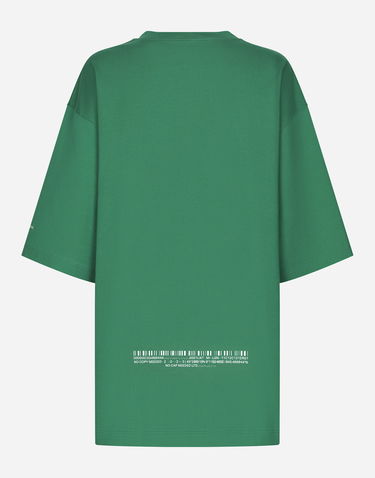 Тениска Dolce & Gabbana Cotton Jersey T-shirt With Dgvib3 Print Зелено | F8U94TG7K3DV0403, 3