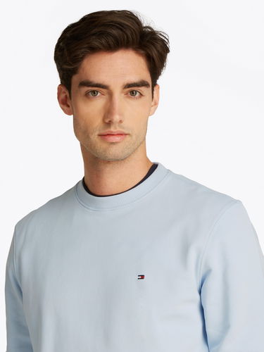 Пуловер Tommy Hilfiger Tommy Hilfiger Men's Essential Terry Crew Sweatshirt Синьо | MW0MW37237C1O, 3