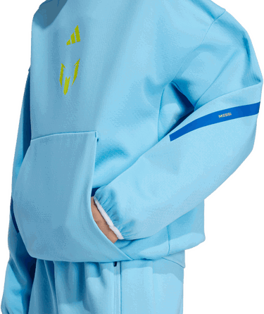 Суитчър adidas Performance MESSI ZNE Hoodie Синьо | KB2136, 3