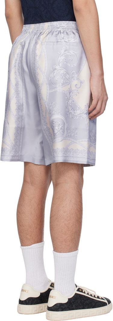 Къси панталони Versace Versace 'La Coupe des Dieux' Silk Shorts Лилаво | 1002476_1A11391, 2