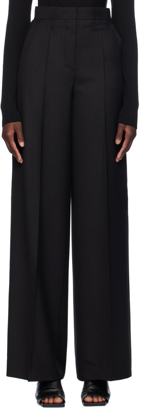 Панталони Max Mara Senna Wide Leg Trousers Черно | 2421136101600