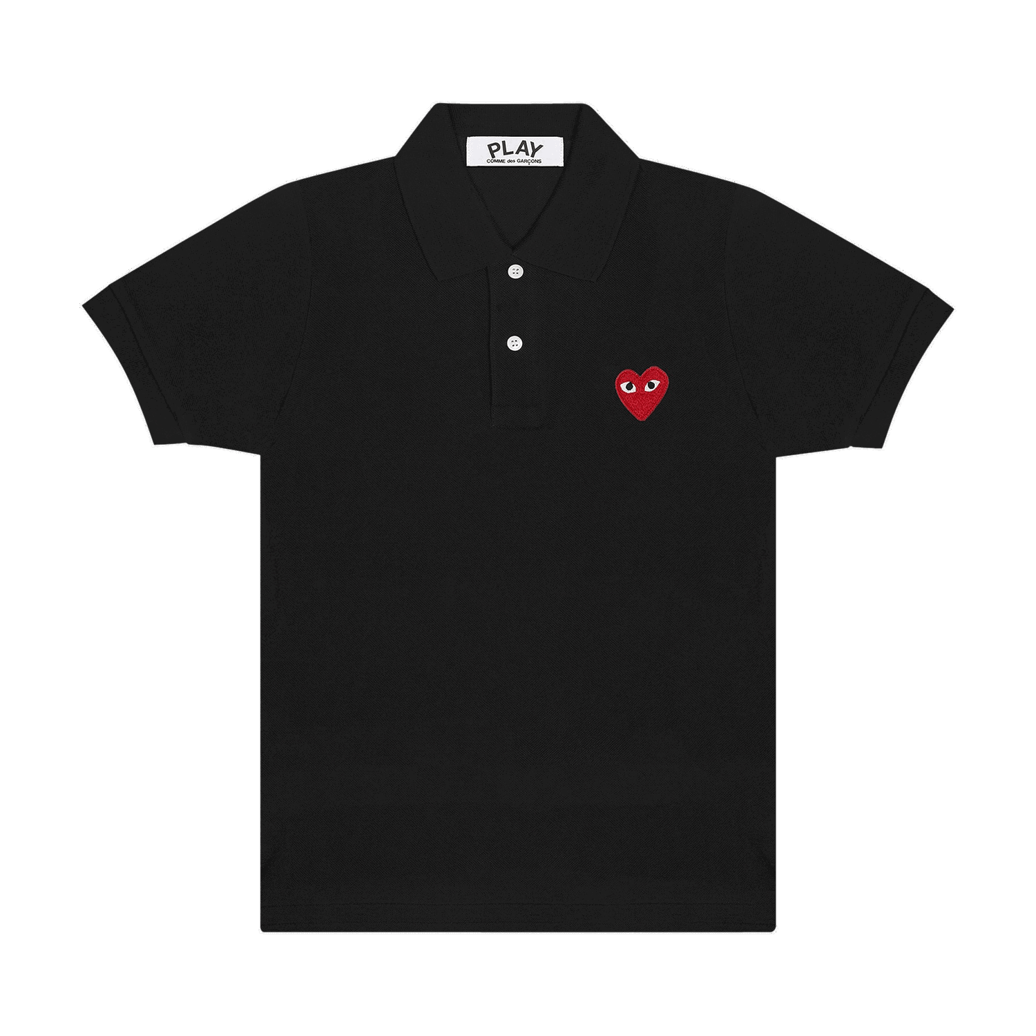 Поло тениска Comme des Garçons PLAY Emblem Polo Tee Черно | AZ T005 051 1, 0