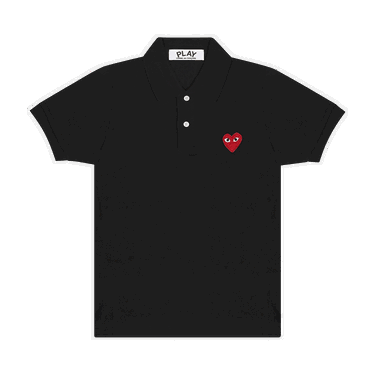 Поло тениска Comme des Garçons PLAY Emblem Polo Tee Черно | AZ T005 051 1, 0