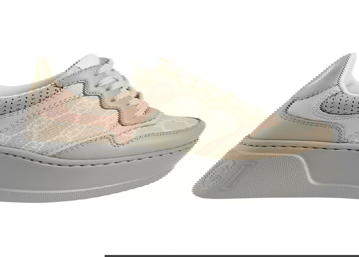 Кецове и обувки Gucci GG Sneaker Oatmeal Light Pink GG Supreme (W) Сиво | ‎700775 UPG90 9595, 0