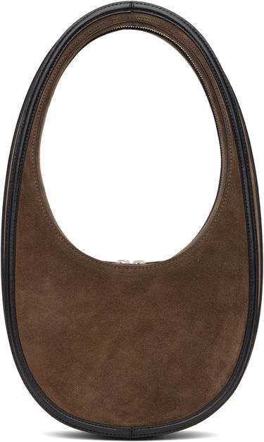 Дамска чанта Coperni Swipe Suede Shoulder Bag Кафяво | COPBA01F6020, 0