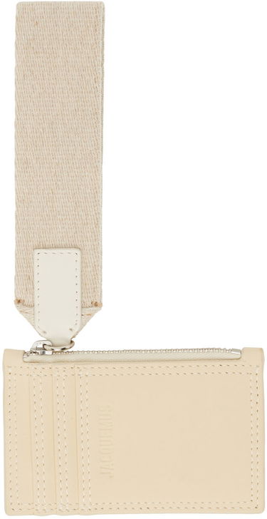 Портфейл Jacquemus Off-White 'Le Porte Nastrinu' Card Holder Бежово | 22H226SL011-3088, 0