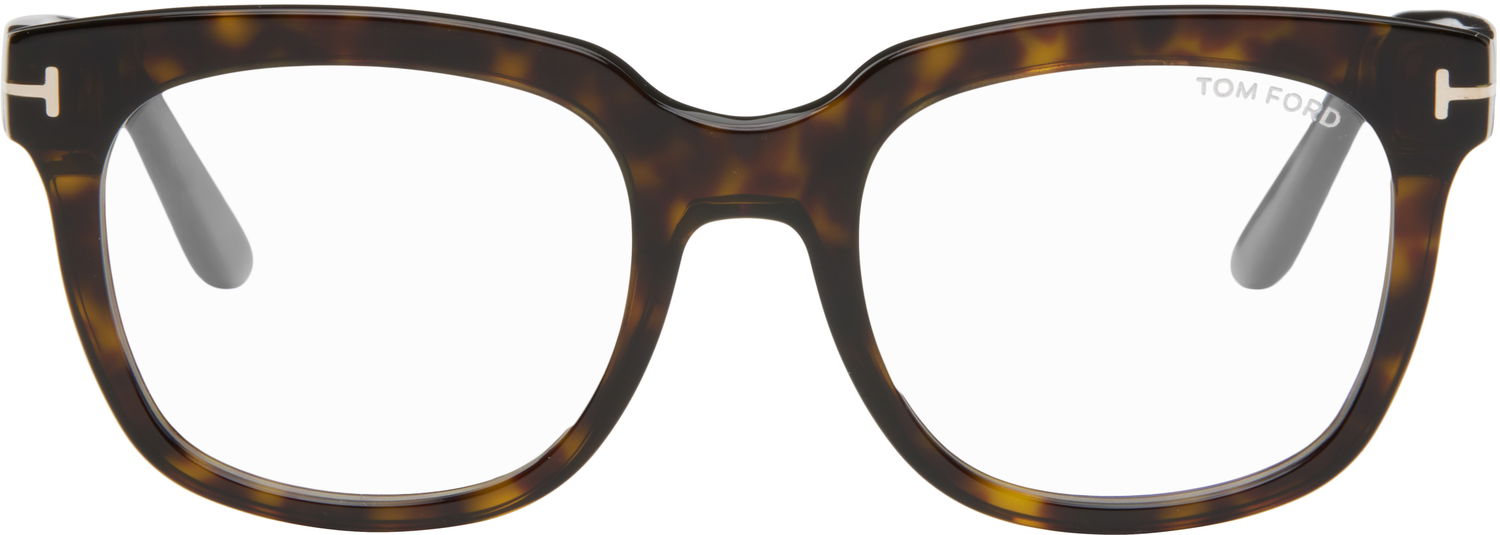 Слънчеви очила Tom Ford Tom Ford Full Rim Square Acetate Glasses Кафяво | FT5537-B_52052, 0