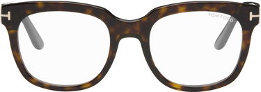 Слънчеви очила Tom Ford Tom Ford Full Rim Square Acetate Glasses Кафяво | FT5537-B_52052, 0