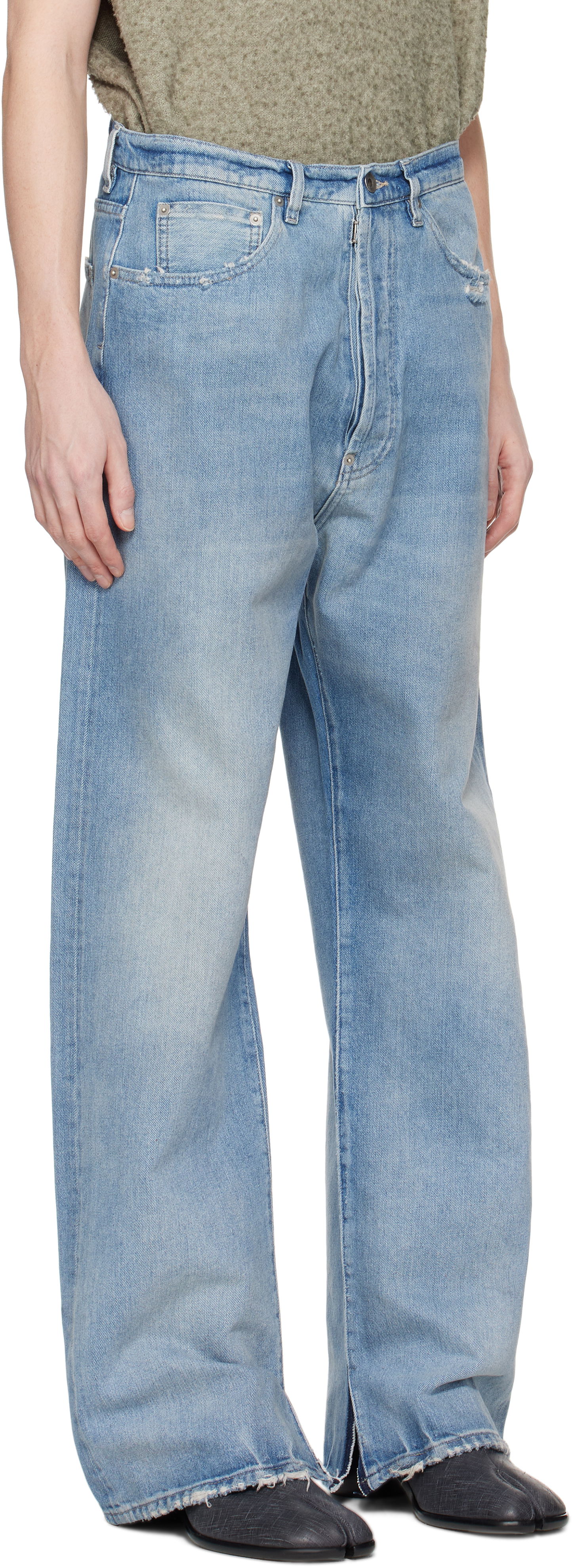 Дънки Maison Margiela Maison Margiela Buckle Jeans Синьо | S50LA0238 S30383, 1