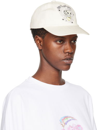 Шапка с козирка We11done Character Print Baseball Cap Бяло | WD-AH0-24-402-U-WH, 1