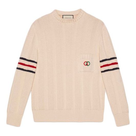 Пуловер Gucci Double G Knit Sweater Бежово | 626068-XKBGM-9071