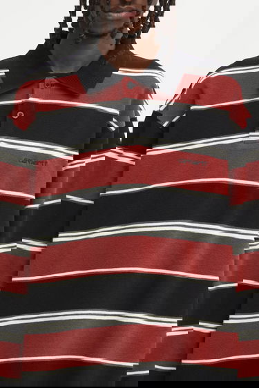 Поло тениска Carhartt WIP Striped Long Sleeve Malone Rugby Shirt Многоцветен | I035313.37UXX, 3