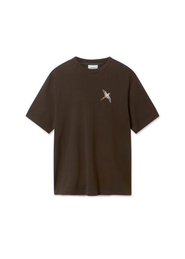 Тениска AXEL ARIGATO T-Shirt Micro Bee Bird Кафяво | A3464007, 1