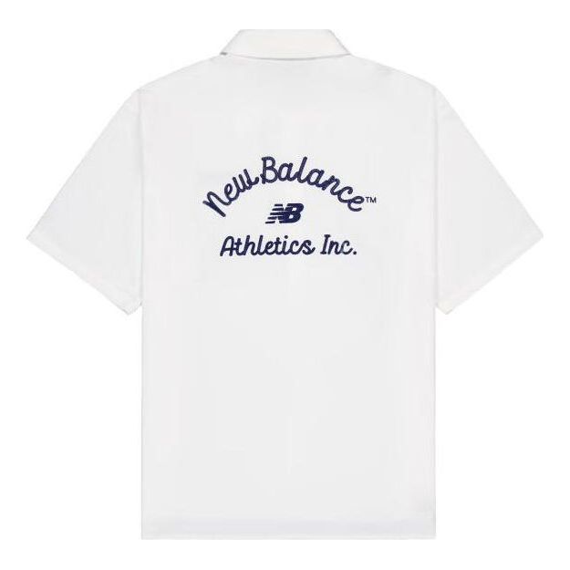 Поло тениска New Balance Athletics Sports Club Shirt Бяло | NAE22161-WT