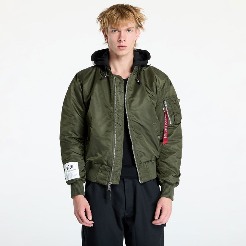 Яке Alpha Industries MA-1 ZHP Dark Olive Зелено | 118101-142