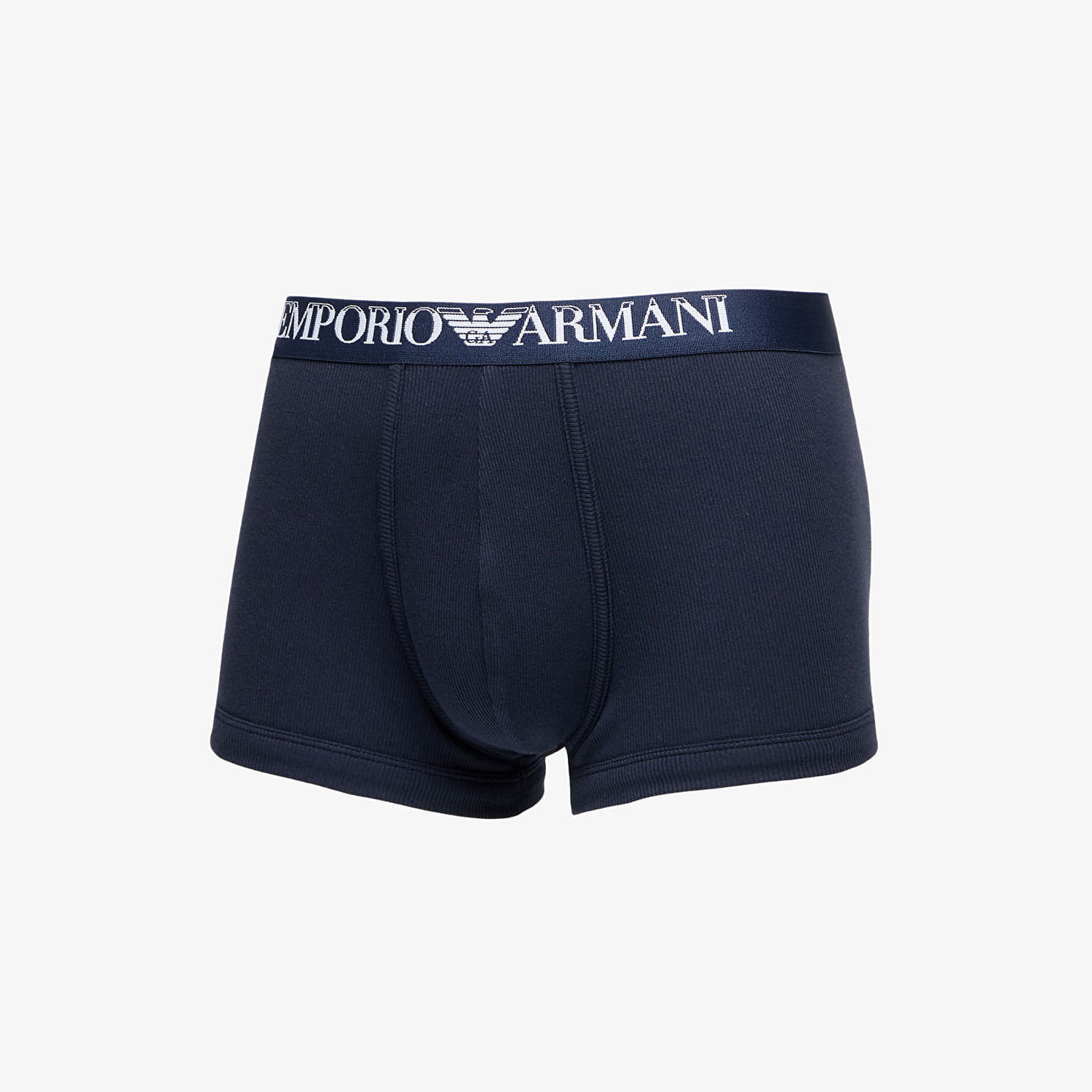 Бельо и чорапи Emporio Armani EA7 Men's Knit Trunk 2-Pack Marine/ Bianco M Черно | 112023 4R502 17135, 1
