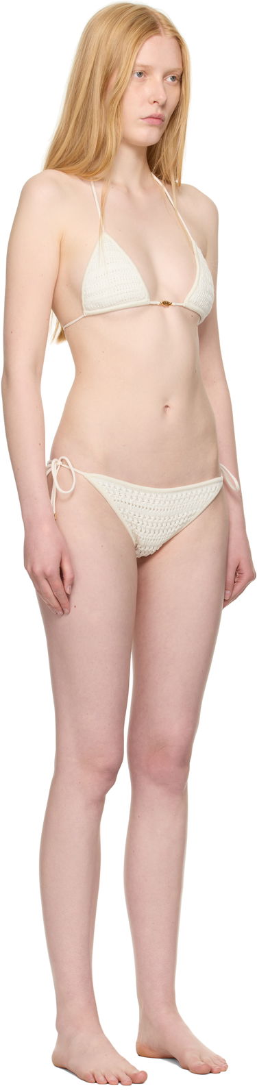 Бански AMIRI AMIRI Crochet Bikini Бяло | AWKNRA1001, 1