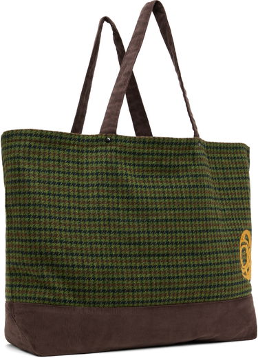 Голяма пазарска чанта BILLIONAIRE BOYS CLUB Script Check Tote Bag Зелено | B24483, 2