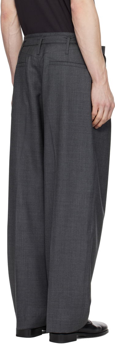 Панталони LEMAIRE Lemaire Belted Pleated Trousers Сиво | PA1173 LF1386, 2