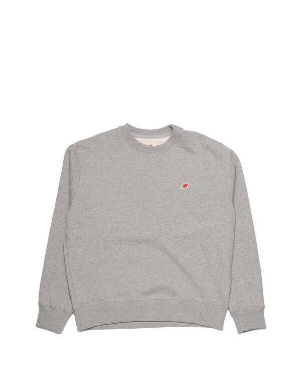 Суитчър New Balance Crew Sweatshirt Made in USA Сиво | MT21541_AG, 0