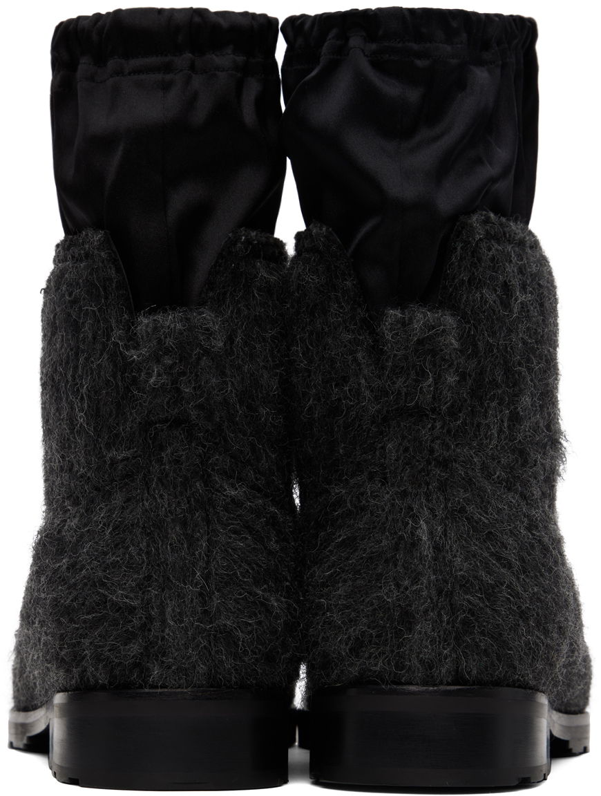 Облекло We11done We11done Brushed Chelsea Boots Черно | WD-AO3-22-448-M-DG, 1