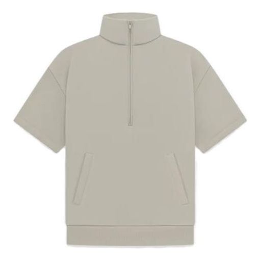 Пуловер Fear of God Essentials 3/4 Sleeve Half Zip Pullover Сиво | 192BT224313F
