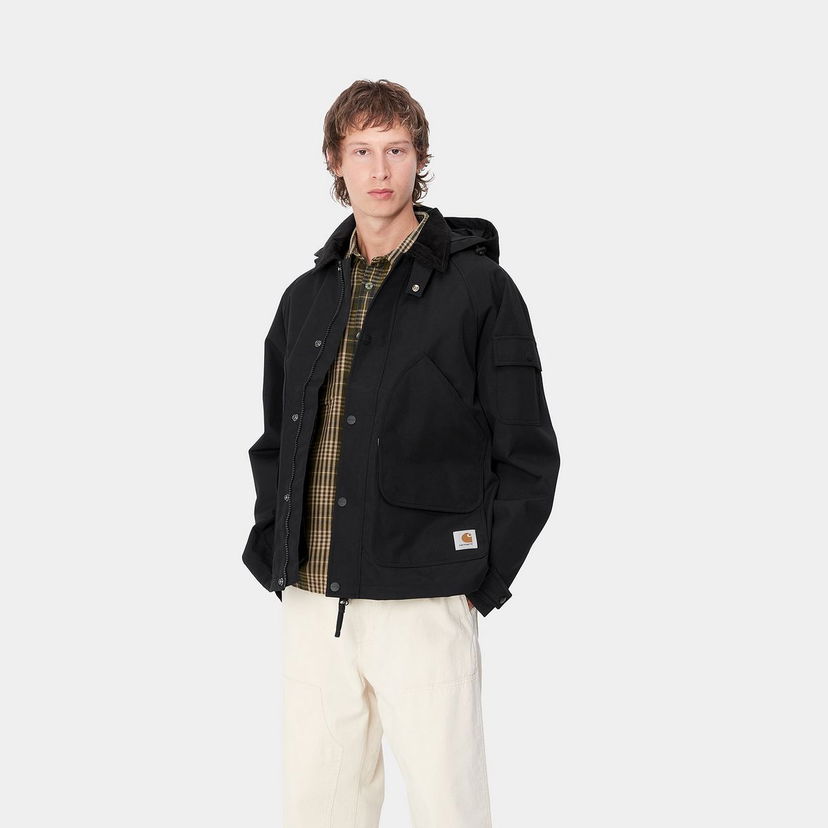 Парка Carhartt WIP Clarton Hooded Workwear Jacket Черно | I033871_8