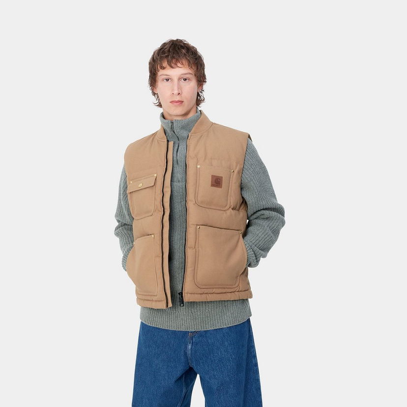 Жилетка Carhartt WIP Rayley Insulated Canvas Workwear Vest Бежово | I033894_8