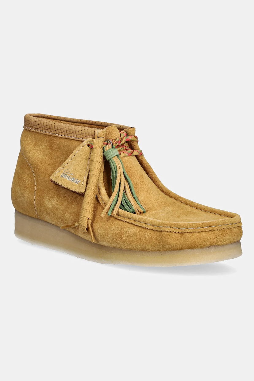 Кецове и обувки Clarks Originals Suede Wallabee Boot Бежово | 26181131