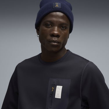 Суитчър Puma PUMA x SAYSKY Crewneck Sweatshirt with Zip Pocket Тъмно синьо | 527553_16, 2