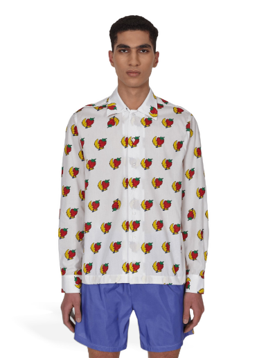 Риза Sky High Farm Strawberry and Moon Longsleeve Shirt Бяло | SHF01B007 1