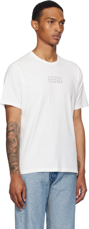 Тениска Maison Margiela MM6 Maison Margiela Logo T-Shirt Бяло | SH0GC0057 S24312, 1