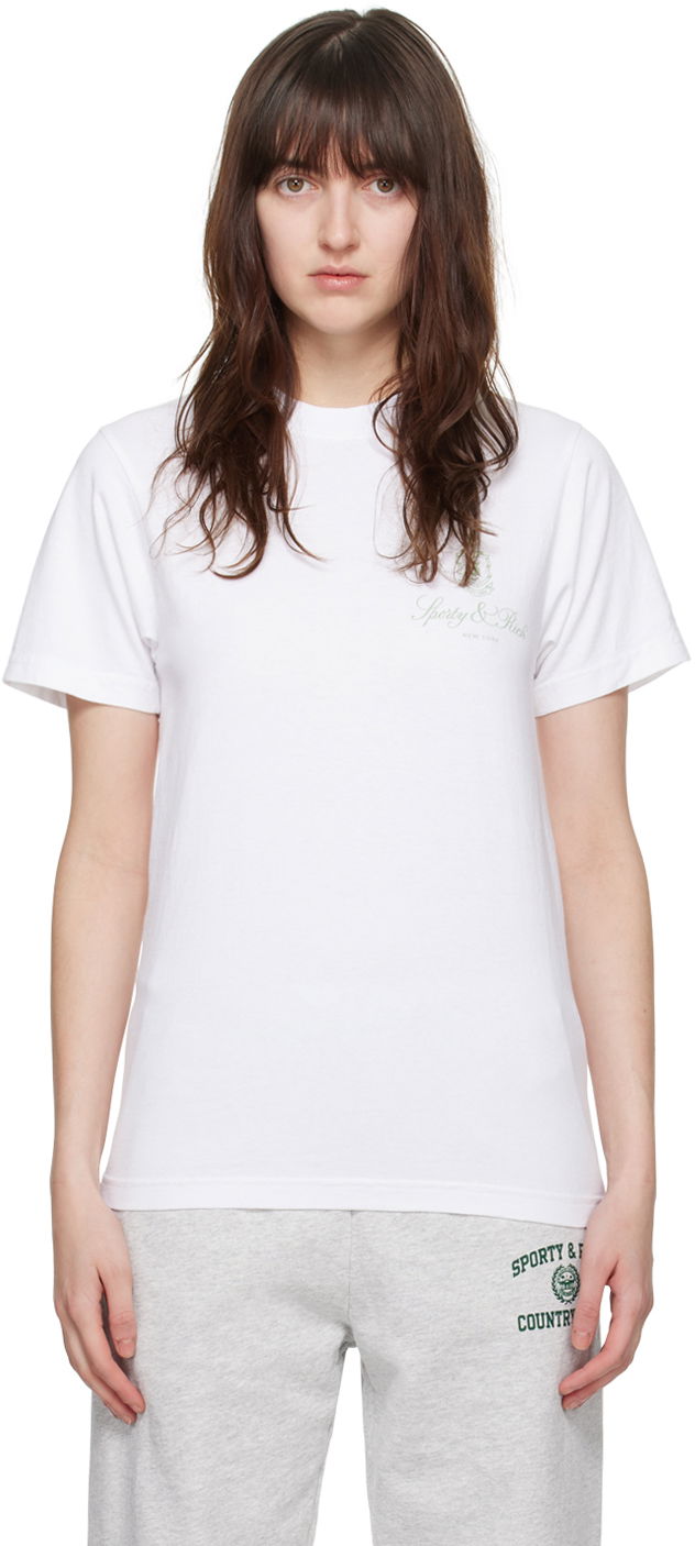 Тениска Sporty & Rich Vendome T-Shirt Бяло | TSAW2345WH