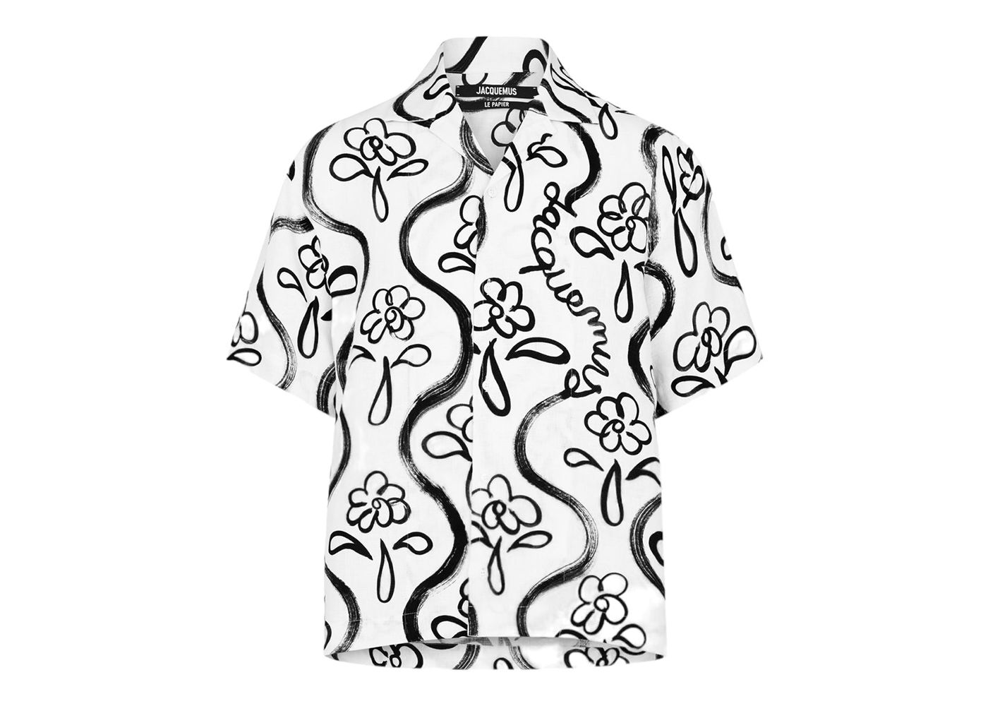 Риза Jacquemus La Chemise Jean Floral Тъмно синьо | 216SH201-1050-9AE, 0