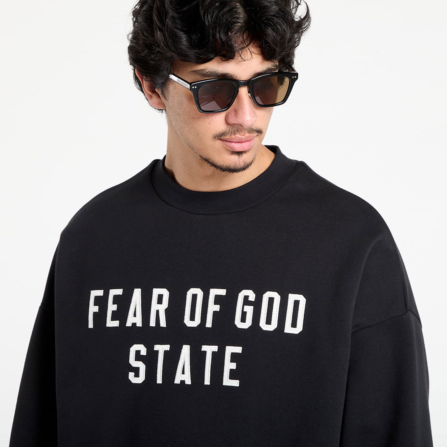 Суитчър Fear of God Fear of God Essentials 90's Crewneck Sweatshirt Черно | 192SP256550F-861, 1