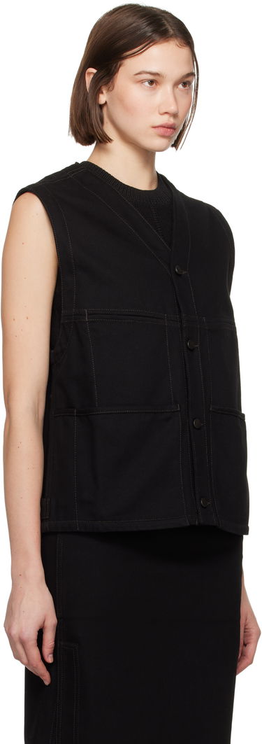 Жилетка LEMAIRE Lemaire Y-Neck Denim Vest Черно | OW1109 LD1004, 1